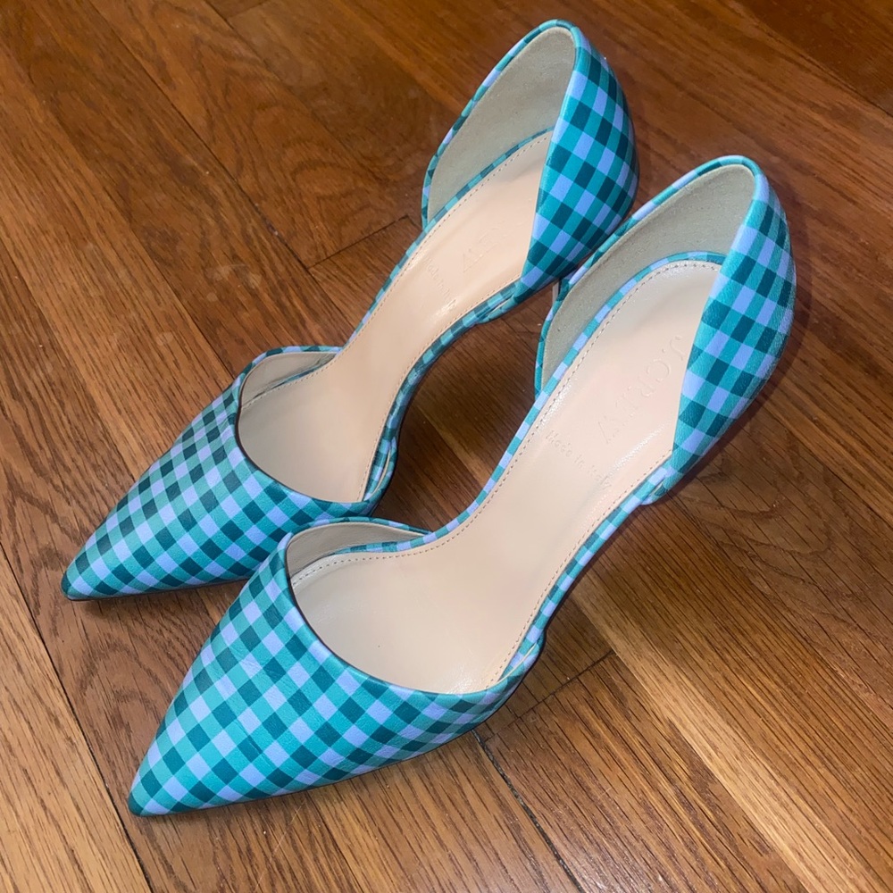 J Crew Satin Pastel Patterned Heels